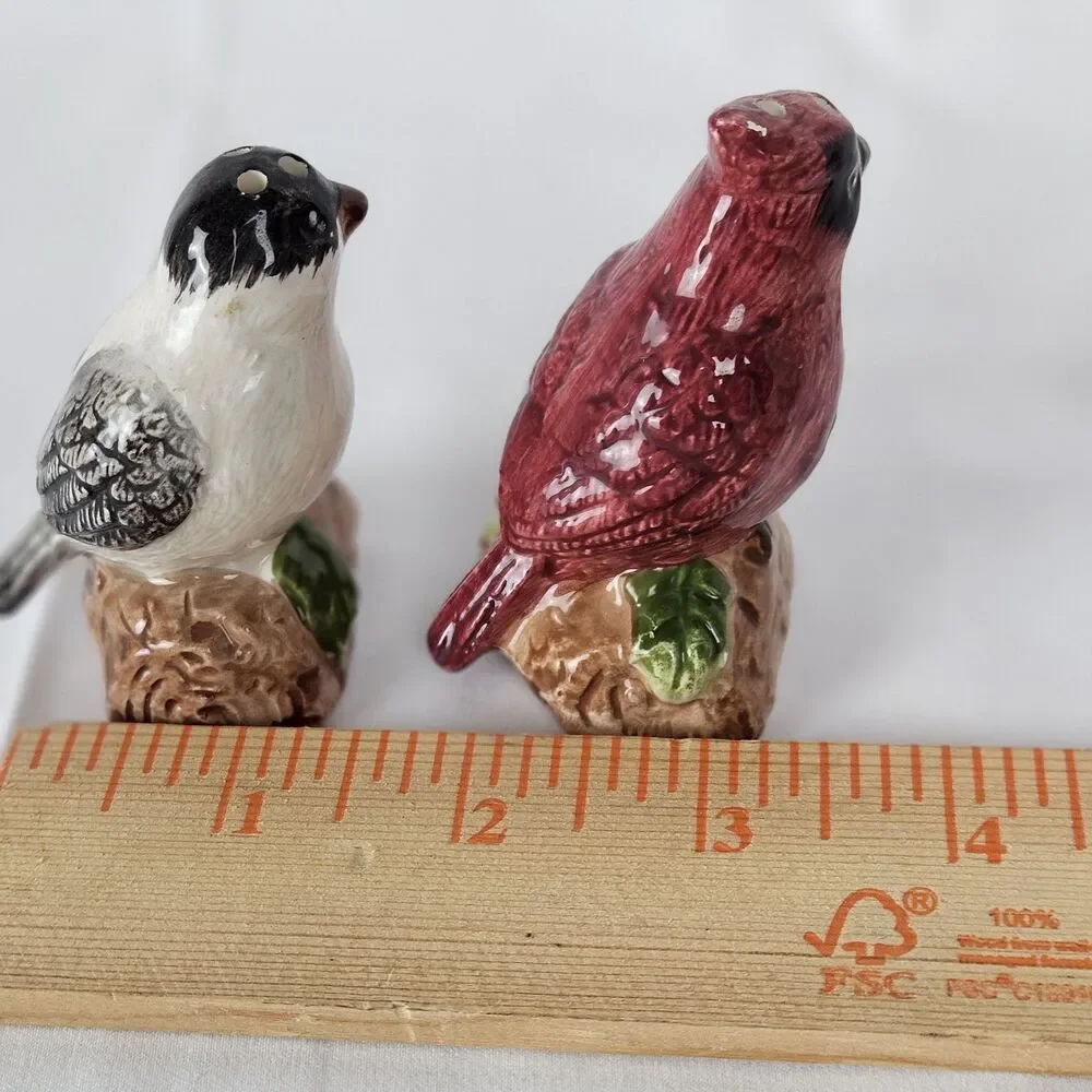 Red Cardinal & Blue Jay Bird Salt & Pepper Set Knollwood By Genuine Sonoma